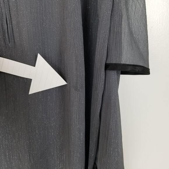 NWT A. Byer Ruffle Shift Midi Dress | M - Picture 14 of 14